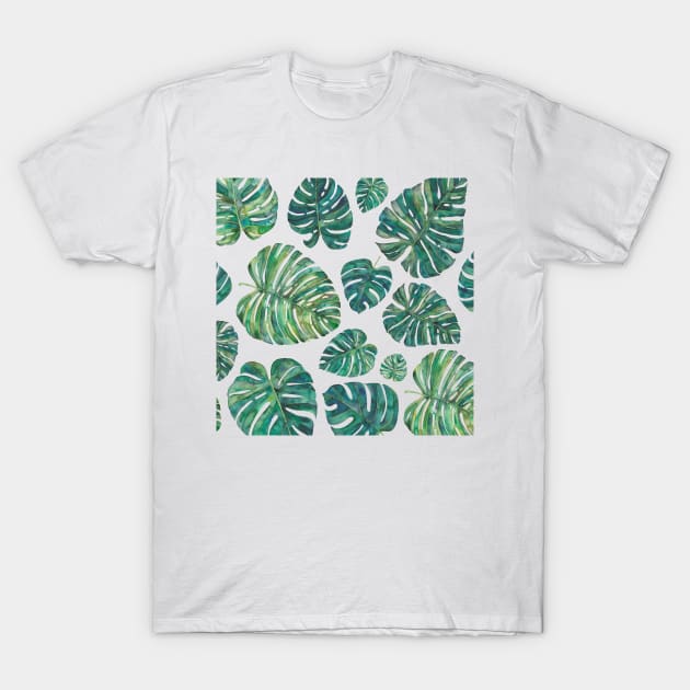 Tropical Leaves T-Shirt by Elena_ONeill